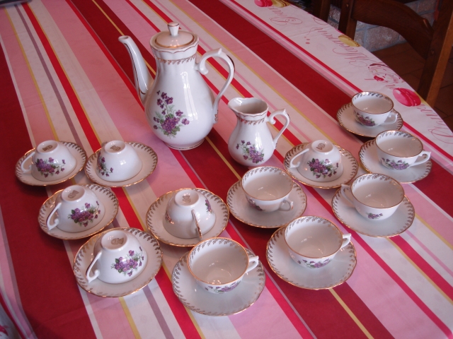  Service à café en porcelaine de Chauvigny  acheter vendre